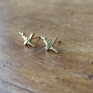 Gold Rhodium Rhythm post Earrings